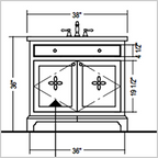 The Vivian Collection Vanity