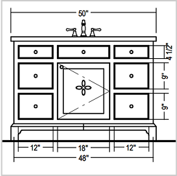 The Vivian Collection Vanity