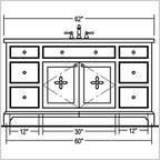The Vivian Collection Vanity