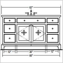 The Vivian Collection Vanity