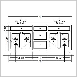 The Vivian Collection Vanity